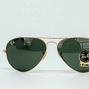 RAYBAN SUNGLASSES RB 3025/181 GOLD BEST PRICE 58 EYE 100% AUTHENTIC